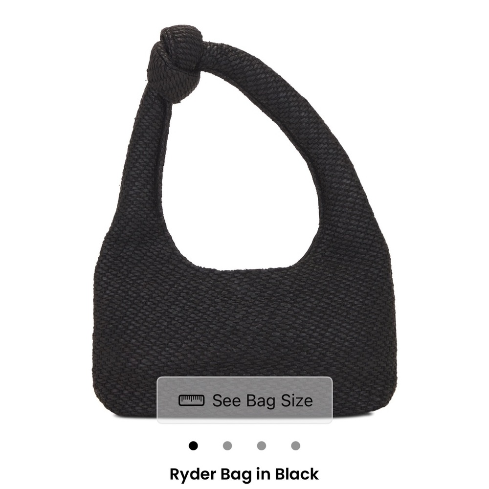L*Space Black Textured Ryder Bag